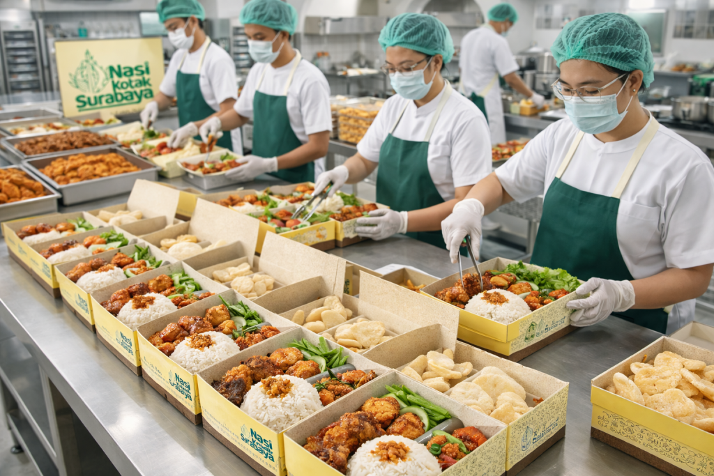 nasi kotak surabaya produksi